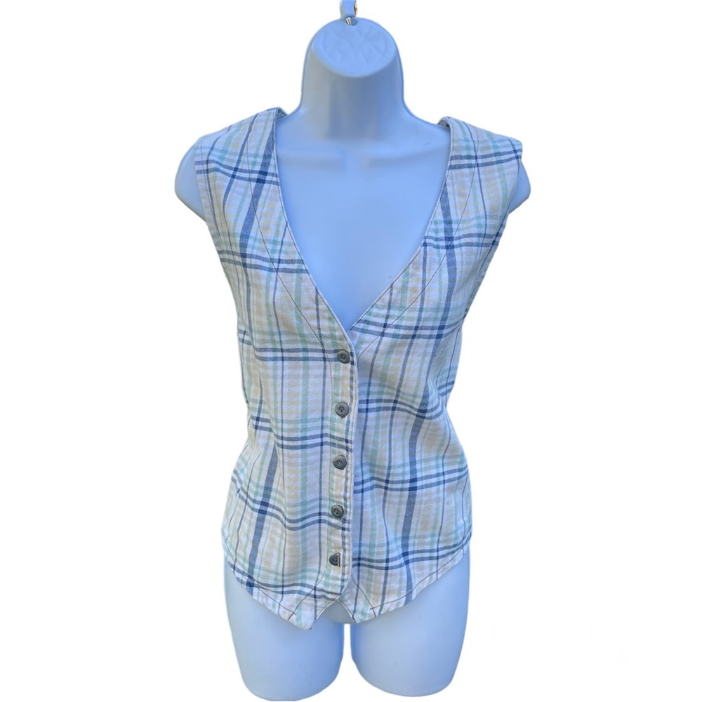 Vintage 1990’s Cherokee plaid vest